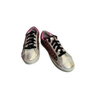 Justice Sport Kids Animal Print Sneakers Size 6 Youth